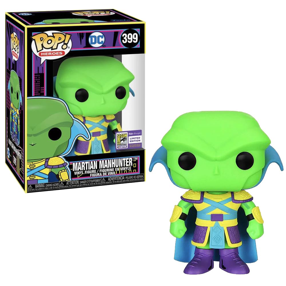 Amazon.com: Funko Pop Asia SDCC Stickered Martian Manhunter Black